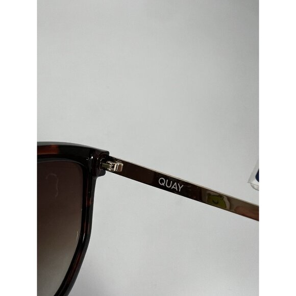 New Quay Australia Coffee Run Mini Sunglasses Polarized Tort Brown - Picture 7 of 10